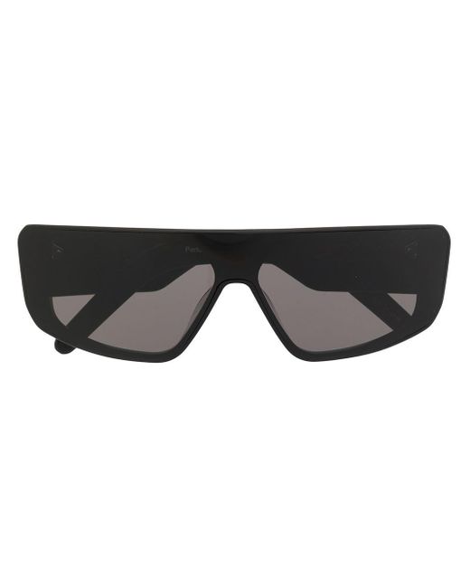 Rick Owens Black Sonnenbrille mit flacher Oberseite