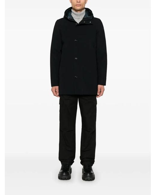 Rrd Black Floating Parka Jacket for men