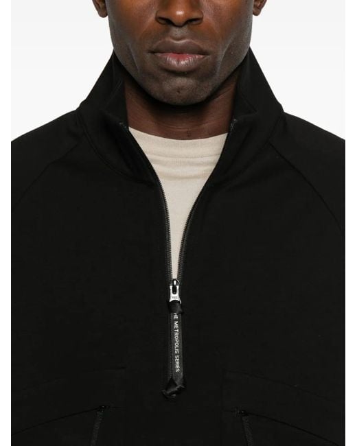Felpa Con Mezza Zip di C P Company in Black da Uomo
