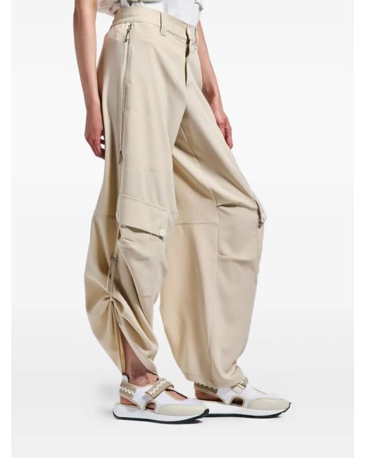 High White Multiple-Pockets Trousers
