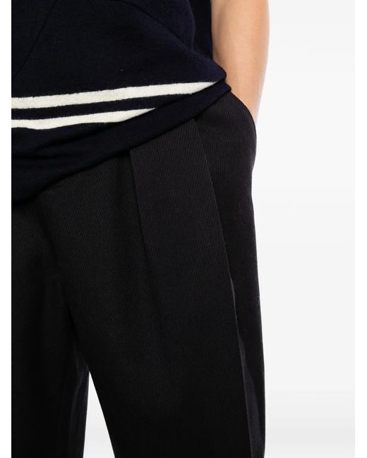 Loewe Black Logo-Patch Trousers for men