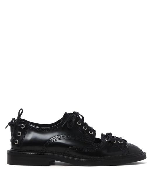 Stringate Con Dettaglio Brogue di Simone Rocha in Black da Uomo