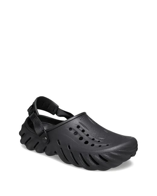 CROCSTM Black Echo Clog Sandals for men