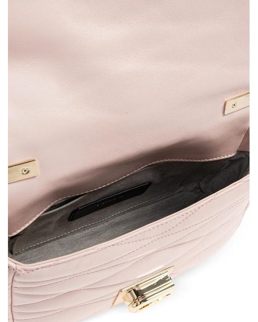 Furla Pink Small 1927 Quilted Cross Body Bag