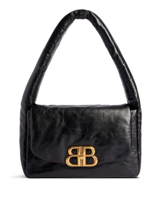 Balenciaga Black Small Monaco Shoulder Bag