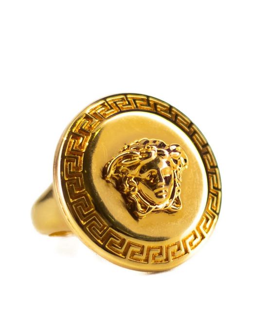 Versace Metallic Medusa-Motif Ring