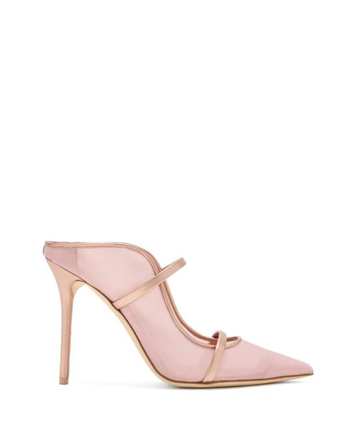 Malone Souliers Pink Mules Maureen À Brides
