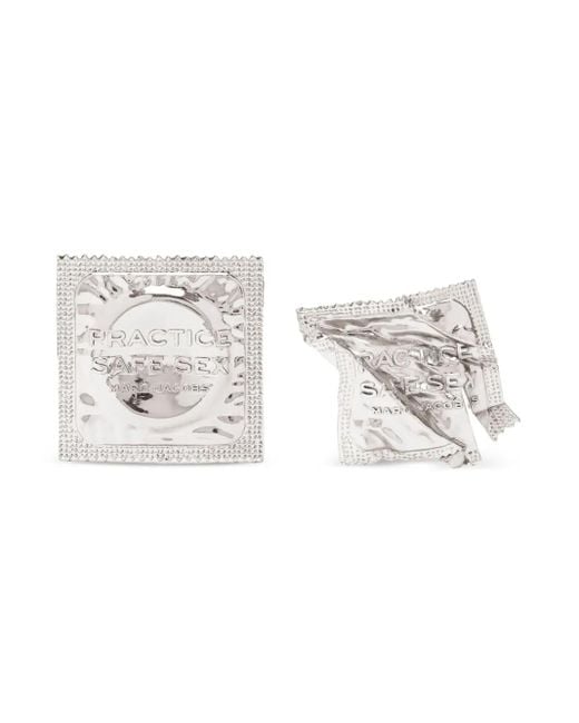 Orecchini Squadrati di Marc Jacobs in Metallic