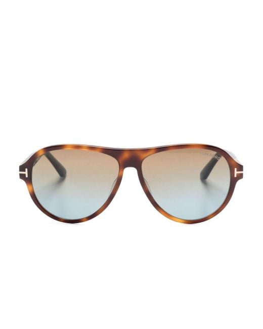 Tom Ford パイロット サングラス Brown