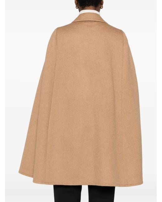 Max Mara Wool Double-breasted Coat Natural