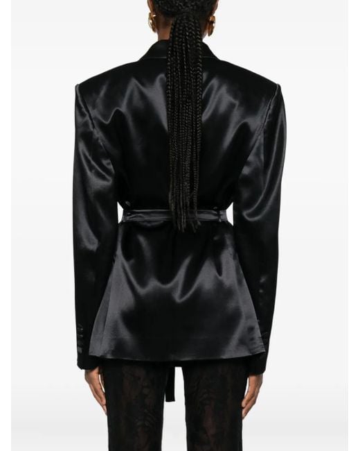 ANDAMANE Black Blazer mit Bindegürtel