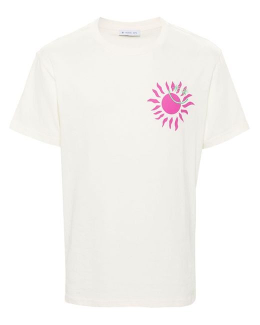 Manuel Ritz White Graphic-print T-shirt for men