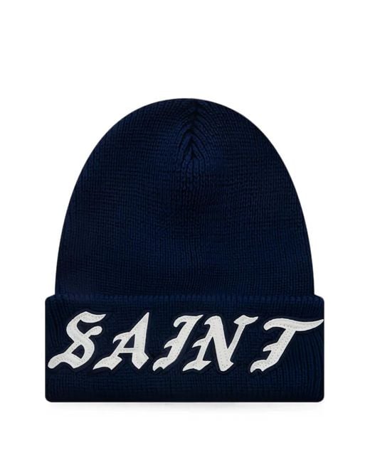 SAINT Mxxxxxx Beanie Mit Logo-Patch in Blue für Herren