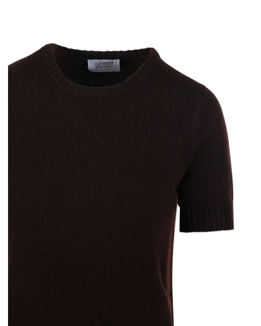 Be You Black Short-Sleeve Round-Neck Jumper