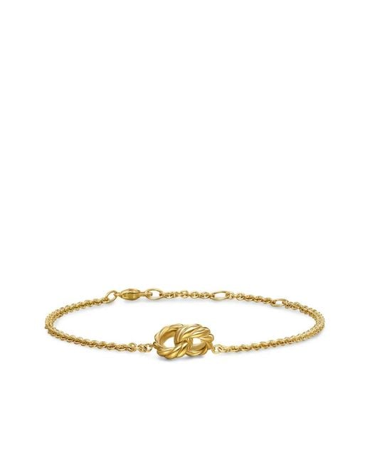 David Yurman White 18Kt Sculpted Cable Chain Bracelet (8Mm)