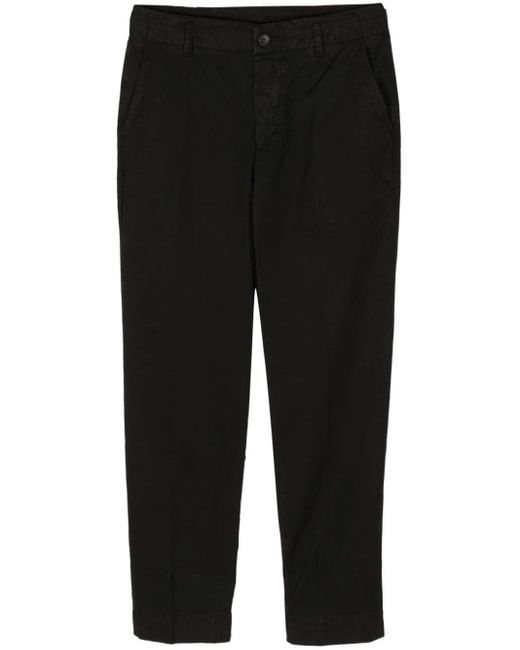 James Perse Black Tapered-leg Canvas Trousers for men