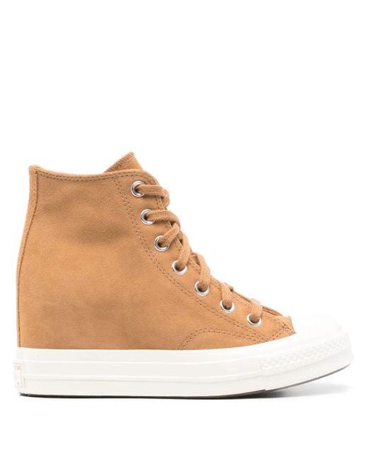 Converse Natural Chuck 70 Lace-Up Platform Sneakers for men