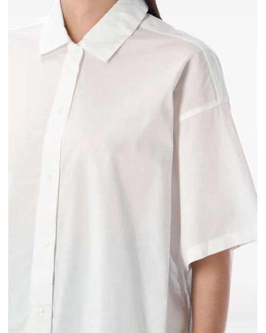 Calvin Klein White Short-Sleeve Button-Up Shirt