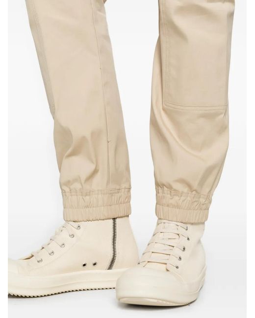 Rick Owens White Drawstring Cargo Trousers for men