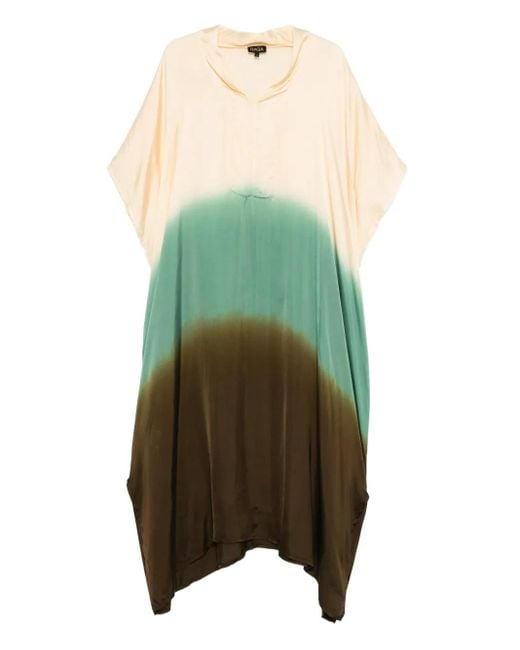 Yavi Green Dip-Dye-Maxikleid