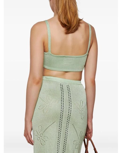 Calle Del Mar Green Knitted Bandeau Top