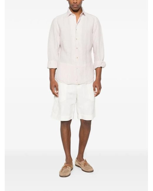 Eleventy White Buttoned Shirt for men