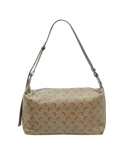 Borsa Messenger di MARINE SERRE in Metallic