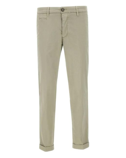 Chino Con Risvolti di Re-hash in Natural da Uomo