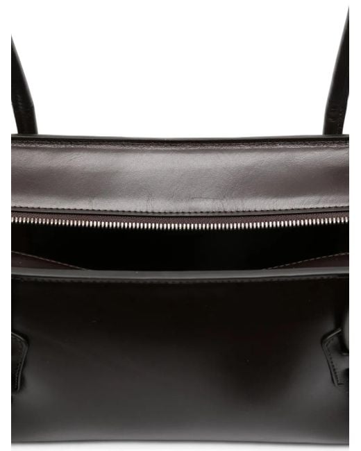 Hereu Black Fleca Leather Shoulder Bag