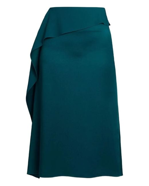 Erdem Midi-Rok Met Ruches in het Green