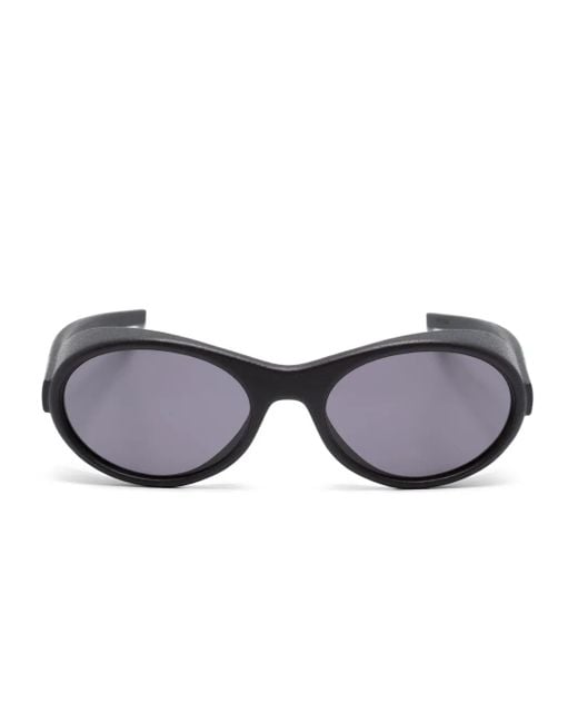 Givenchy Gray G Ride Oval-Frame Sunglasses