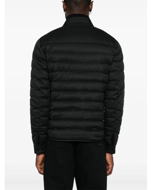 Dolce & Gabbana Black Polyester Down Jacket for men