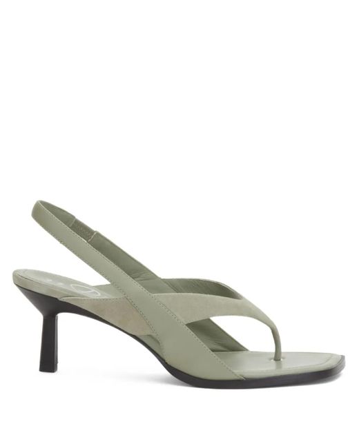 3.1 Phillip Lim Metallic 60Mm Slingback Square-Toe Sandals