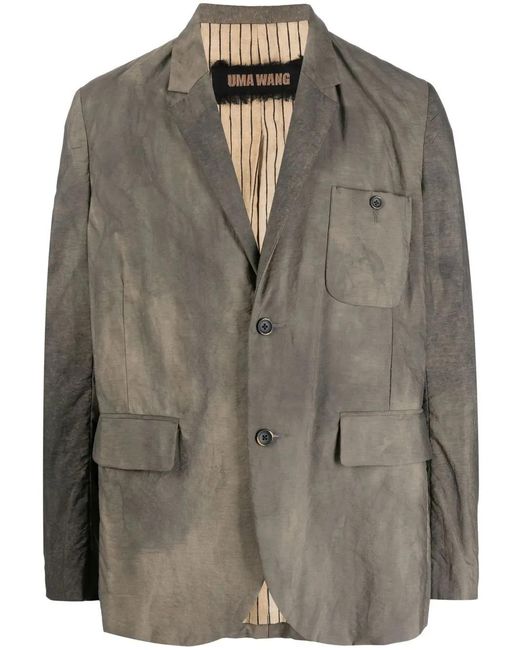 Uma Wang Brown Faded Effect Blazer for men