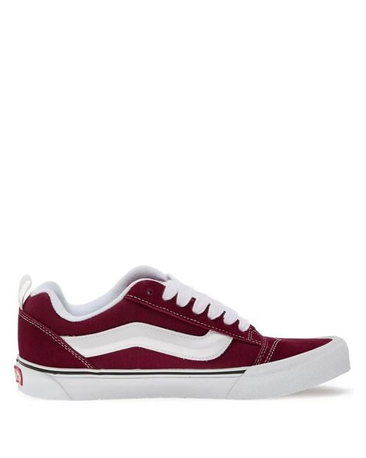 Vans Purple Knu Skool Leather Sneakers