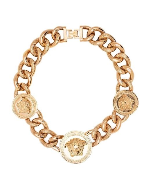 Versace メデューサ チェーンネックレス Metallic