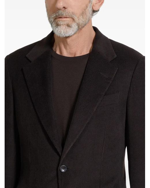 Zegna Black Cashmere-Blend Jacket for men
