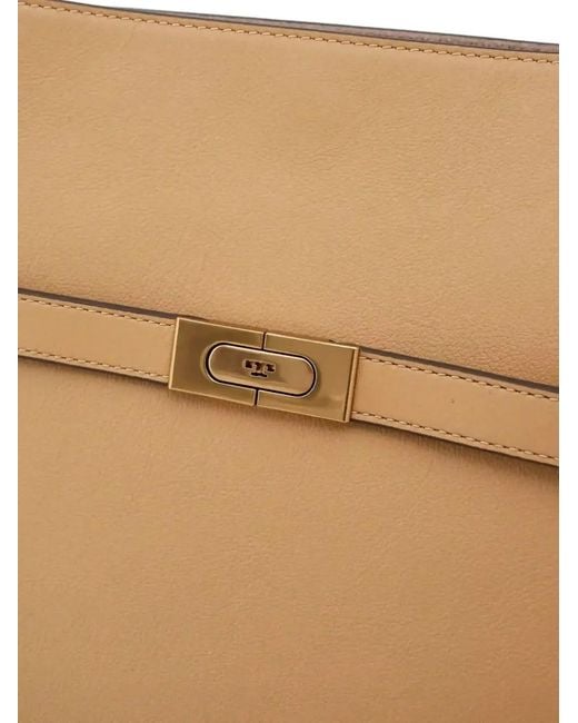 Tory Burch Natural Small Lee Radziwill Tote Bag