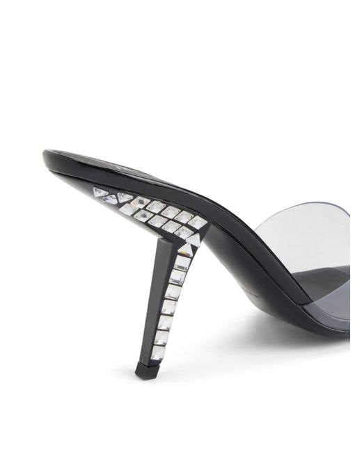 Mules Mystero 90Mm Trasparenti di Giuseppe Zanotti in White