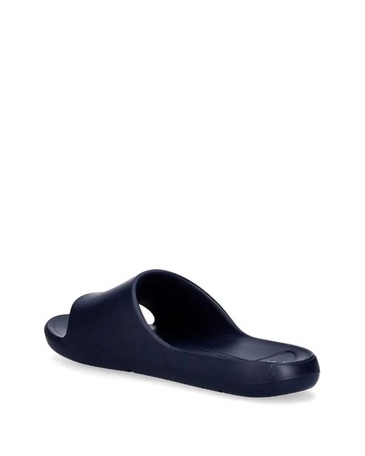 ARMANI EXCHANGE Blue X Logo-Print Slides