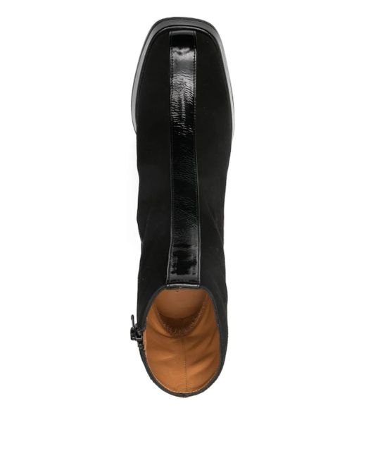 Chie Mihara Black Stiefel mit Blockabsatz 70mm