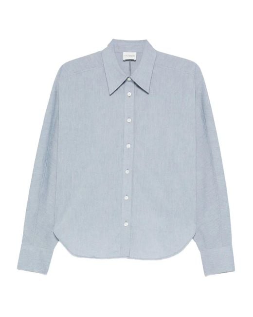 Camicia Con Orlo Curvo di Closed in Blue