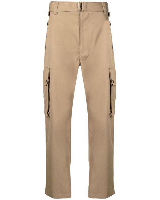 Rito Structure Natural Straight-leg Cargo Trousers for men