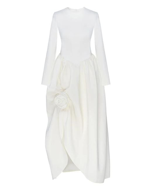 Sleeper White Aurora Long-Sleeve Dress
