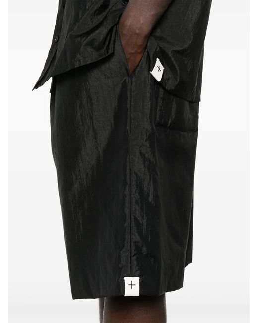 Jil Sander Black Padded Shorts for men