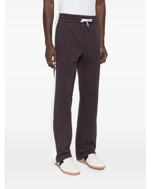 Casablanca Blue Side-Stripe Cotton Trousers for men