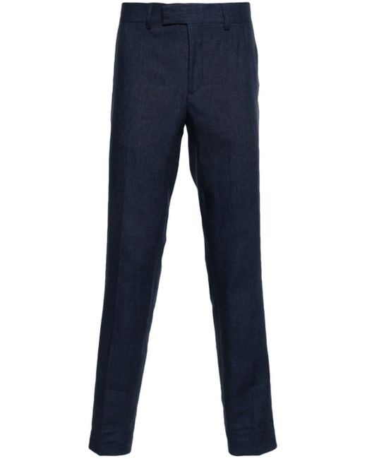 J.Lindeberg Blue Grant Super Linen Trousers for men