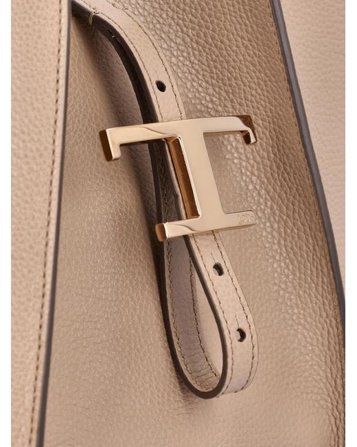 Tod's Natural Medium T Timeless Tote Bag