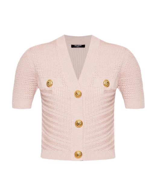 Balmain Pink Knitted Top