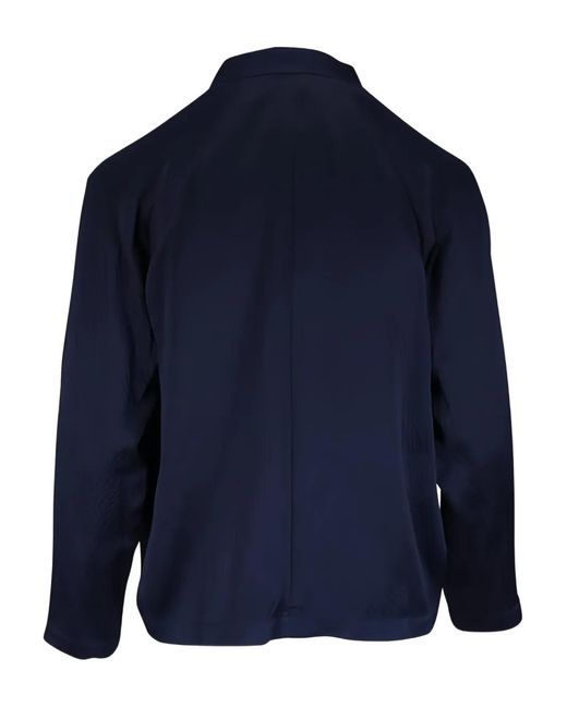 Zero + Maria Cornejo Blue Evi Blouse